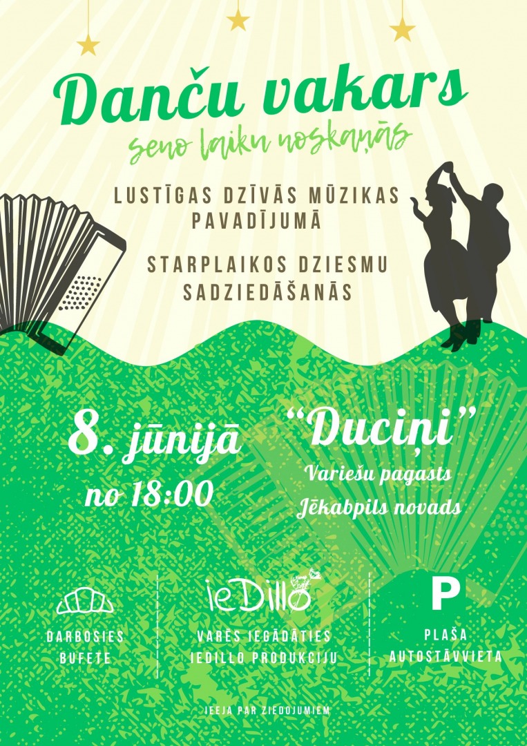 ieDillo rīko Danču vakaru