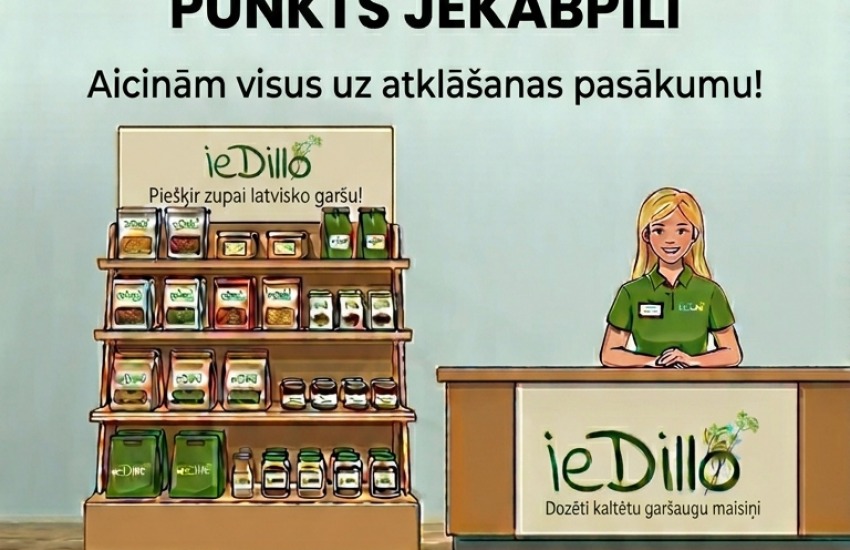 SVĒTKI JĒKABPILI! Atveram ieDillo biroju un pasūtījumu izņemšanas punktu!